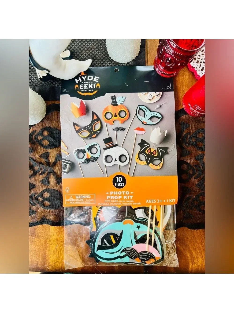 Hyde and Eek Halloween Photo Prop Kit 10 Pieces